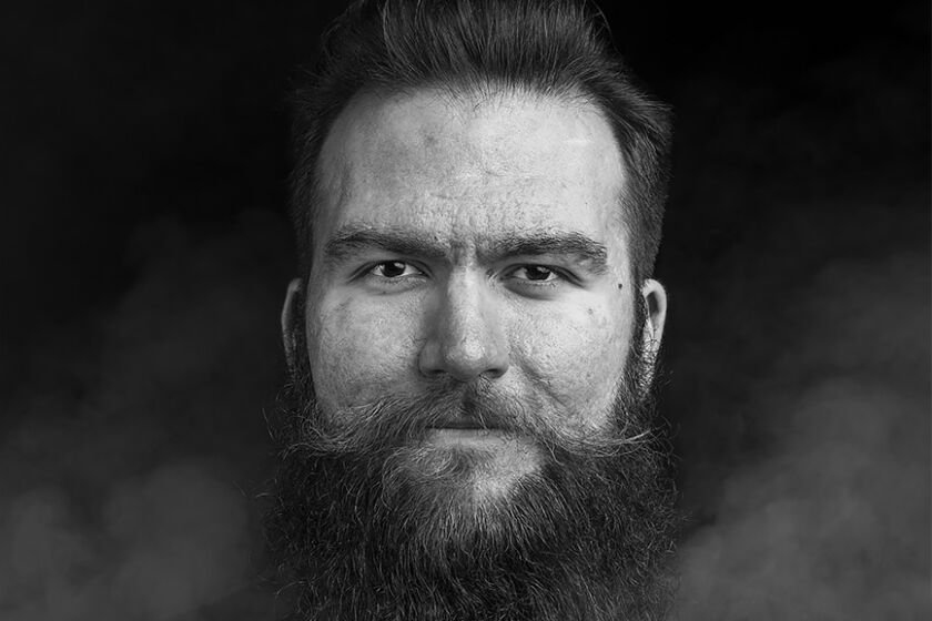 Mustavalkoisessa kuvassa Raimo Lusma.